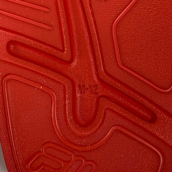 Fila Red With Black Logo Slides Men’s Size M 12 - Picture 8 of 8